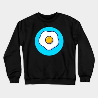 Egg Fried Cartoon Vector Icon Illustration Crewneck Sweatshirt